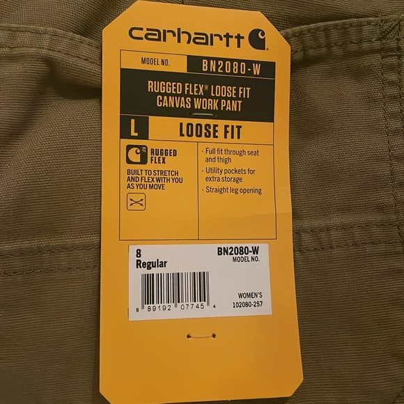 Carhartt Women's Rugged Flex Loose Fit Canvas Work Pant - Picture 5 of 6